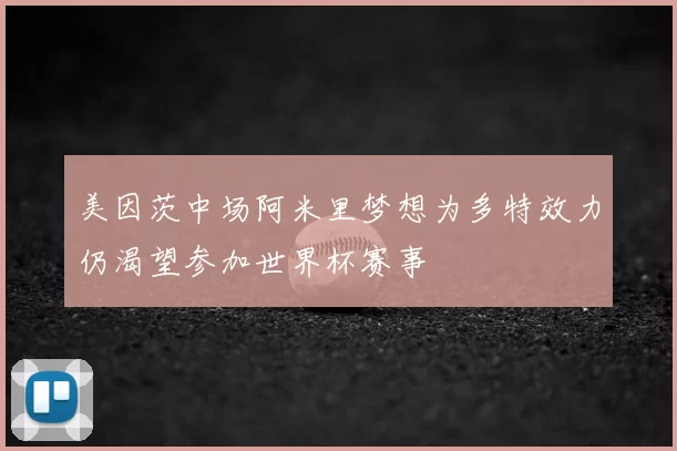 美因茨中场阿米里梦想为多特效力仍渴望参加世界杯赛事