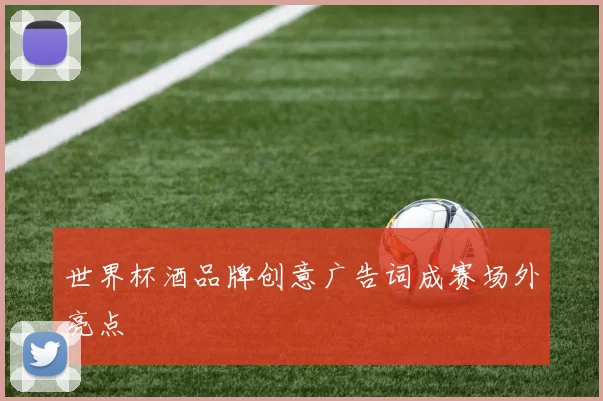 世界杯酒品牌创意广告词成赛场外亮点
